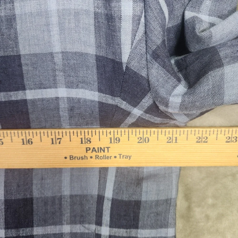 Lauren Ralph Lauren Blazer Mens 46R Blue Plaid Linen Preppy Old Money Classic